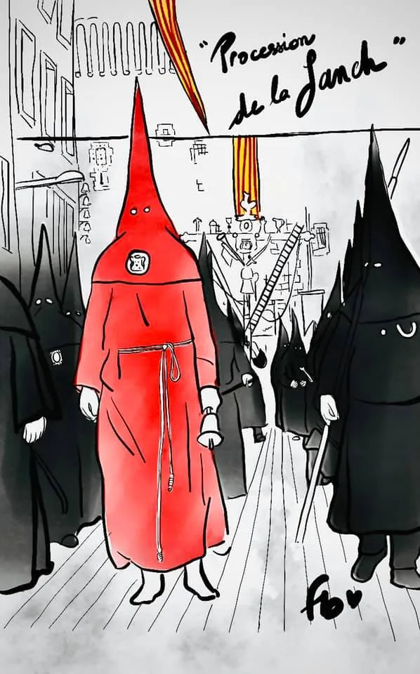 Procession de la Sanch — Illustration personnelle