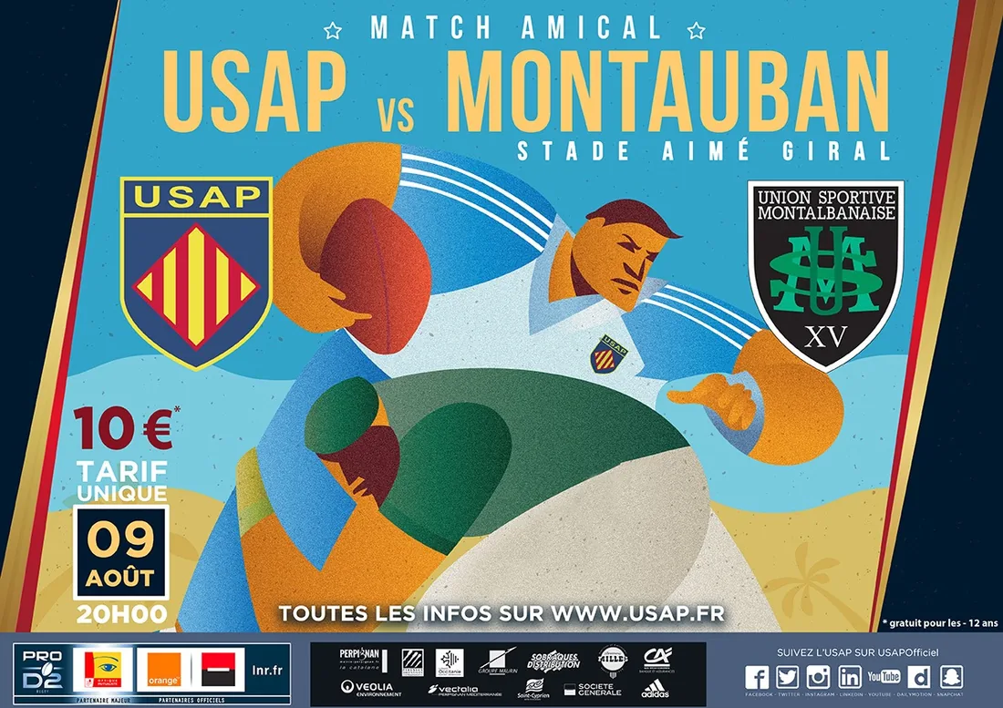 Affiche de match — USAP